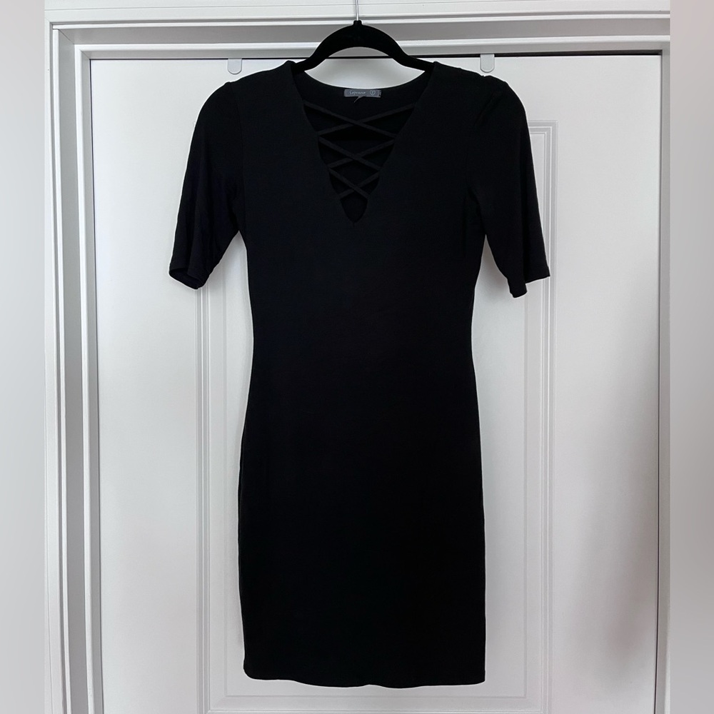 Black mini dress. Size S.